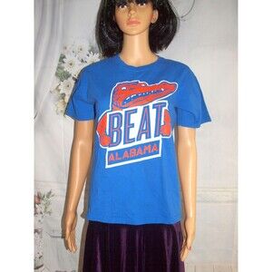 University of Florida Gators Beat Alabama Vintage T-Shirt Small 2-Sided NCAA